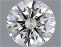 Natural Diamond 0.40 Carats, Round with Excellent Cut, J Color, SI1 Clarity and Certified by IGI