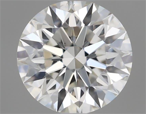 Picture of Natural Diamond 0.41 Carats, Round with Excellent Cut, I Color, VS2 Clarity and Certified by GIA