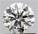 Natural Diamond 0.50 Carats, Round with Very Good Cut, I Color, SI1 Clarity and Certified by IGI