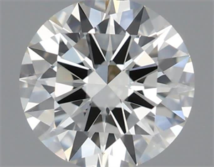 Picture of Natural Diamond 0.50 Carats, Round with Excellent Cut, I Color, VVS2 Clarity and Certified by IGI