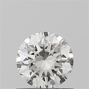 Picture of Natural Diamond 0.50 Carats, Round with Very Good Cut, J Color, SI2 Clarity and Certified by IGI