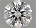 Natural Diamond 0.43 Carats, Round with Excellent Cut, F Color, SI2 Clarity and Certified by GIA