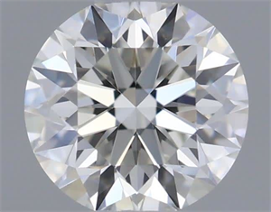 Picture of Natural Diamond 0.41 Carats, Round with Excellent Cut, I Color, VVS2 Clarity and Certified by GIA