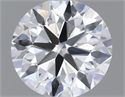 Natural Diamond 0.41 Carats, Round with Very Good Cut, H Color, VS1 Clarity and Certified by GIA