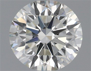 Picture of Natural Diamond 0.52 Carats, Round with Excellent Cut, I Color, VS2 Clarity and Certified by IGI