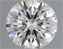 Natural Diamond 0.43 Carats, Round with Excellent Cut, J Color, SI2 Clarity and Certified by IGI