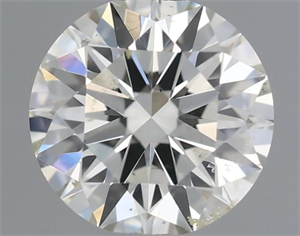 Picture of Natural Diamond 0.43 Carats, Round with Excellent Cut, J Color, SI2 Clarity and Certified by IGI