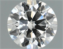 Natural Diamond 0.40 Carats, Round with Excellent Cut, H Color, VS2 Clarity and Certified by IGI