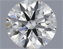 Natural Diamond 0.50 Carats, Round with Excellent Cut, I Color, VVS1 Clarity and Certified by IGI