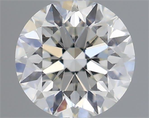 Picture of Natural Diamond 0.50 Carats, Round with Very Good Cut, H Color, SI1 Clarity and Certified by IGI