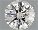 Natural Diamond 0.41 Carats, Round with Excellent Cut, H Color, VS2 Clarity and Certified by GIA