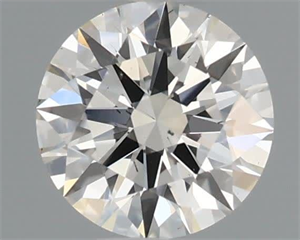 Picture of Natural Diamond 0.41 Carats, Round with Excellent Cut, H Color, VS2 Clarity and Certified by GIA