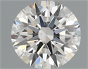 Natural Diamond 0.40 Carats, Round with Excellent Cut, H Color, VS2 Clarity and Certified by GIA