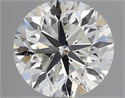 Natural Diamond 0.45 Carats, Round with Very Good Cut, I Color, VVS2 Clarity and Certified by GIA