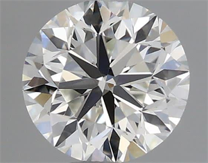 Picture of Natural Diamond 0.45 Carats, Round with Very Good Cut, I Color, VVS2 Clarity and Certified by GIA