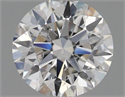 Natural Diamond 0.41 Carats, Round with Excellent Cut, H Color, SI2 Clarity and Certified by GIA