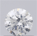 Natural Diamond 0.51 Carats, Round with Excellent Cut, F Color, I1 Clarity and Certified by GIA