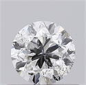 Natural Diamond 0.50 Carats, Round with Good Cut, F Color, I1 Clarity and Certified by GIA