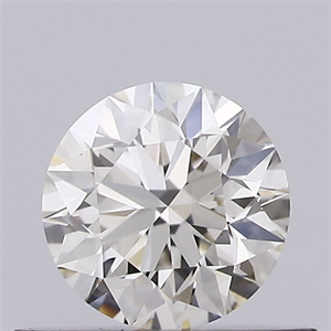 Picture of Natural Diamond 0.41 Carats, Round with Excellent Cut, K Color, VVS1 Clarity and Certified by GIA