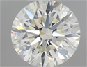 Natural Diamond 0.45 Carats, Round with Excellent Cut, J Color, VVS1 Clarity and Certified by IGI