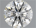 Natural Diamond 0.55 Carats, Round with Excellent Cut, I Color, SI1 Clarity and Certified by IGI