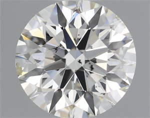 Picture of Natural Diamond 0.55 Carats, Round with Excellent Cut, I Color, SI1 Clarity and Certified by IGI