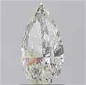 Natural Diamond 1.52 Carats, Pear with  Cut, I Color, SI2 Clarity and Certified by GIA