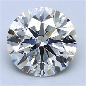 Picture of Natural Diamond 2.50 Carats, Round with Excellent Cut, J Color, SI1 Clarity and Certified by GIA