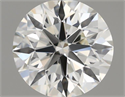 Natural Diamond 0.50 Carats, Round with Very Good Cut, J Color, VVS2 Clarity and Certified by GIA