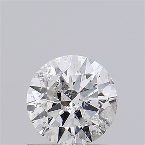 Picture of Natural Diamond 0.55 Carats, Round with Excellent Cut, G Color, I1 Clarity and Certified by IGI