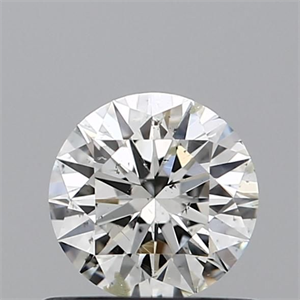 Picture of Natural Diamond 0.52 Carats, Round with Excellent Cut, I Color, SI2 Clarity and Certified by GIA