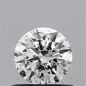 Picture of Natural Diamond 0.50 Carats, Round with Excellent Cut, I Color, SI2 Clarity and Certified by GIA