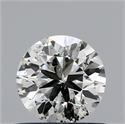 Natural Diamond 0.70 Carats, Round with Good Cut, K Color, SI2 Clarity and Certified by GIA