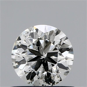 Picture of Natural Diamond 0.70 Carats, Round with Good Cut, K Color, SI2 Clarity and Certified by GIA