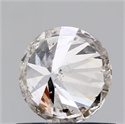 Natural Diamond 0.72 Carats, Round with Good Cut, K Color, I1 Clarity and Certified by GIA