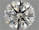 Natural Diamond 0.41 Carats, Round with Excellent Cut, I Color, VS1 Clarity and Certified by IGI