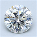 Natural Diamond 2.03 Carats, Round with Excellent Cut, I Color, SI2 Clarity and Certified by GIA