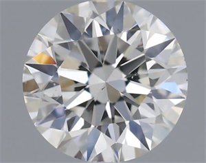 Picture of Natural Diamond 0.42 Carats, Round with Excellent Cut, H Color, VS2 Clarity and Certified by IGI