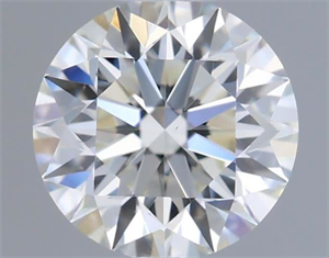 Picture of Natural Diamond 0.51 Carats, Round with Excellent Cut, H Color, VS1 Clarity and Certified by IGI