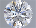 Natural Diamond 0.51 Carats, Round with Excellent Cut, H Color, VS1 Clarity and Certified by IGI