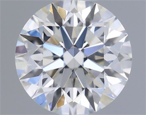 Picture of Natural Diamond 0.51 Carats, Round with Excellent Cut, H Color, VS1 Clarity and Certified by IGI