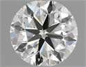 Natural Diamond 0.50 Carats, Round with Very Good Cut, J Color, VS1 Clarity and Certified by GIA