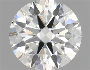 Picture of Natural Diamond 0.58 Carats, Round with Excellent Cut, J Color, VS2 Clarity and Certified by IGI