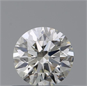 Natural Diamond 0.50 Carats, Round with Excellent Cut, K Color, VVS2 Clarity and Certified by GIA