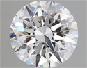 Natural Diamond 1.63 Carats, Round with Excellent Cut, D Color, VS1 Clarity and Certified by GIA