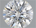 Natural Diamond 0.43 Carats, Round with Excellent Cut, G Color, VS2 Clarity and Certified by IGI