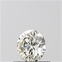 Natural Diamond 0.53 Carats, Round with Excellent Cut, J Color, VS2 Clarity and Certified by IGI