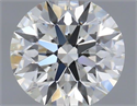 Natural Diamond 0.40 Carats, Round with Excellent Cut, H Color, VS2 Clarity and Certified by IGI