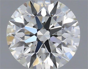 Picture of Natural Diamond 0.40 Carats, Round with Excellent Cut, H Color, VS2 Clarity and Certified by IGI