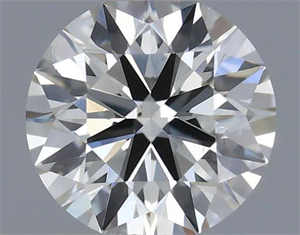 Picture of Natural Diamond 0.42 Carats, Round with Excellent Cut, H Color, VS2 Clarity and Certified by IGI